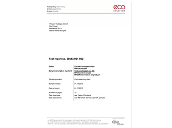 ECO歐盟生態(tài)認證報告-SYSTEXX空氣凈化壁布